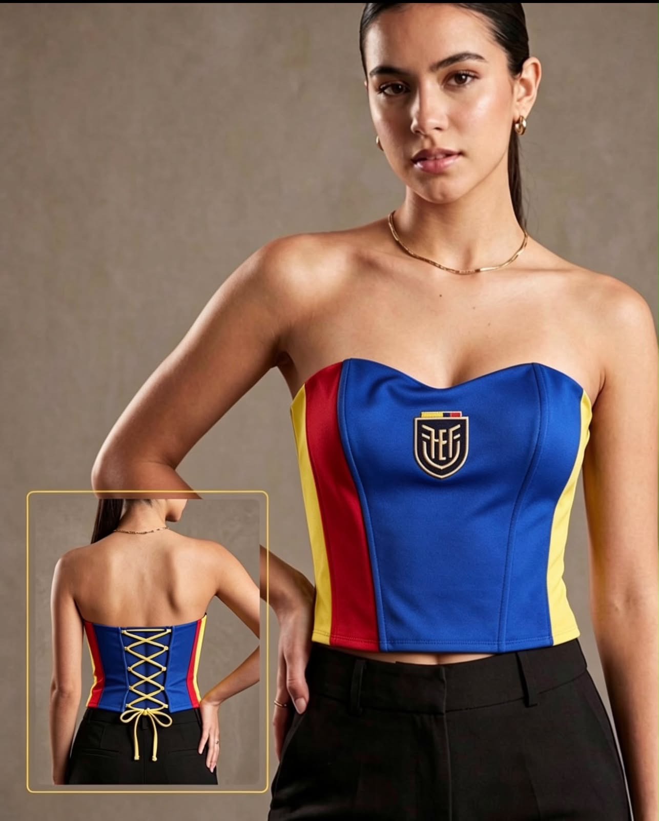 Corset de la selección Azul